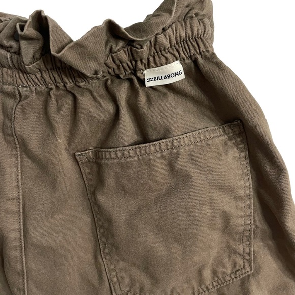 Billabong Sun Dialed Paperbag Shorts Womens Large Sage High Waist 2” Inseam - Picture 9 of 12